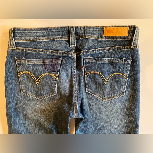 Women’s Levi’s Patchwork Skinny Stretch Vintage Style Blue Jeans, Size 5 Medium - Picture 6 of 8